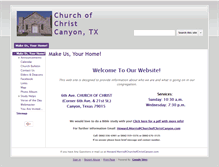 Tablet Screenshot of churchofchristcanyon.com